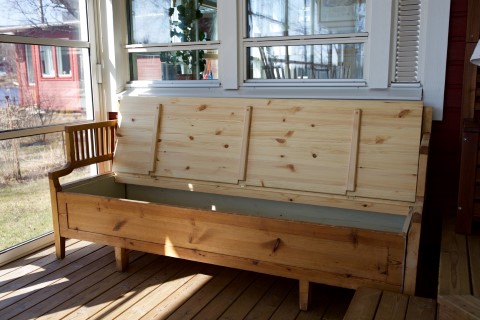 Kökssoffa med nytt lock